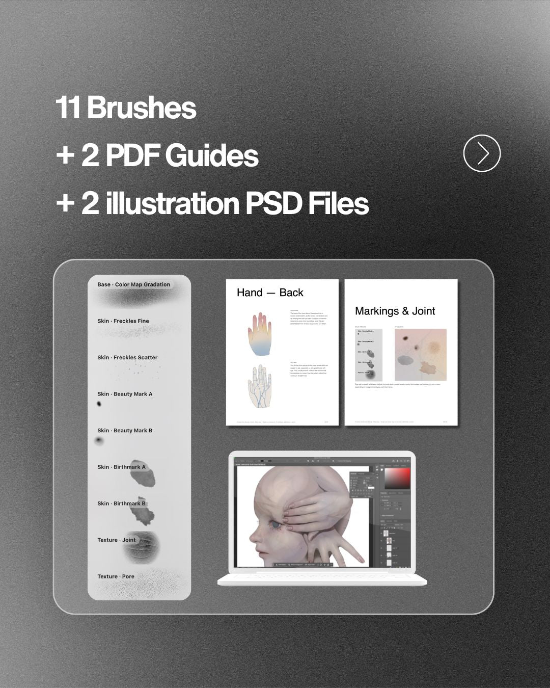 Porcelain Skin Brushes & Guide